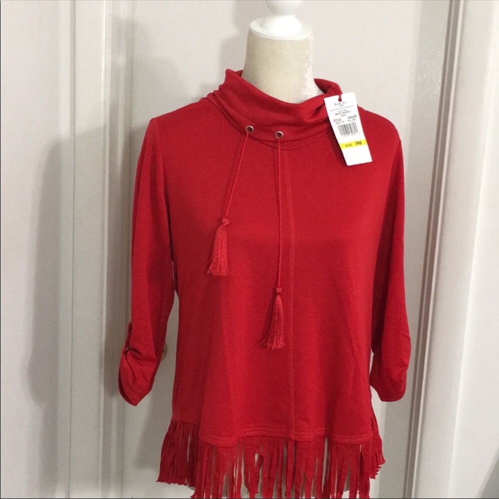 Ruby Rd. Brick Pullover Top - Picture 3 of 9